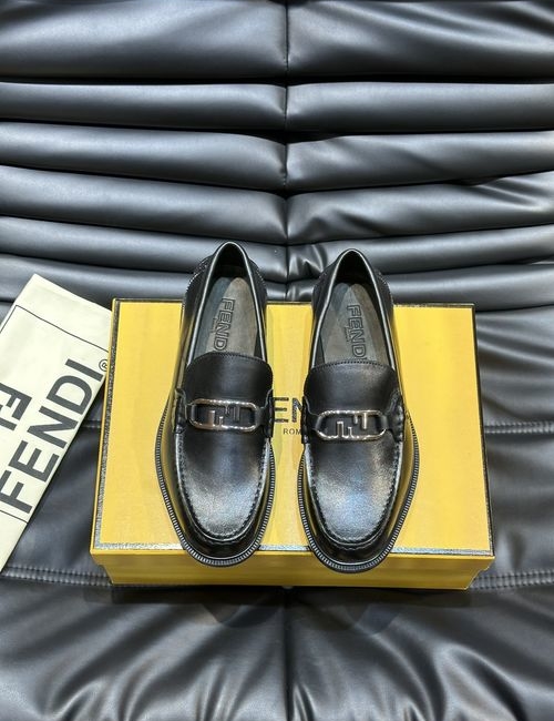 Fendi Calfskin Leather Dress Shoes