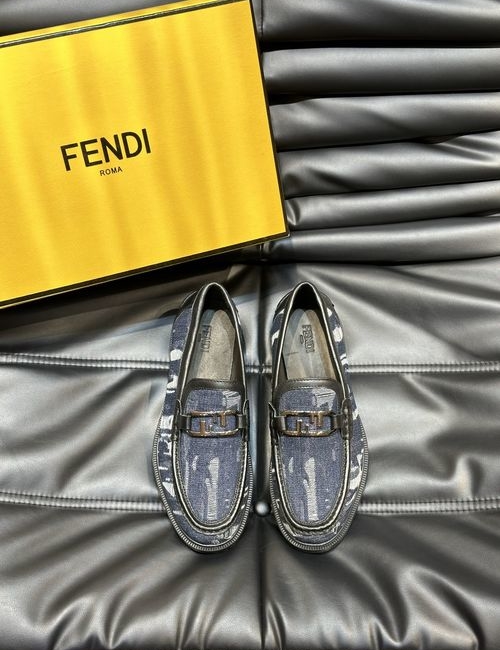 Fendi Calfskin Leather Dress Shoes
