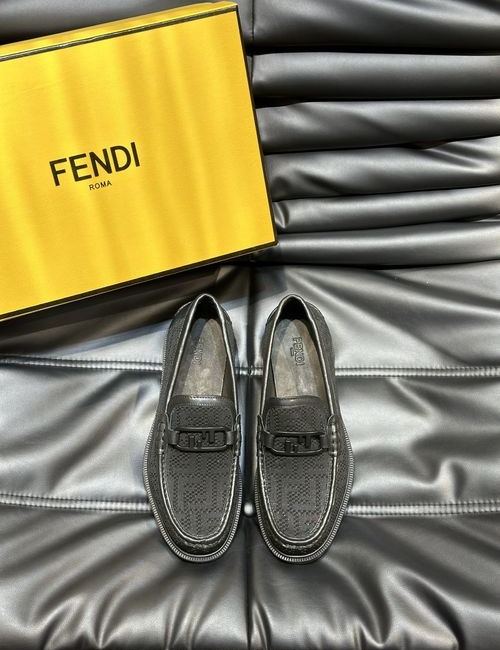 Fendi Calfskin Leather Dress Shoes