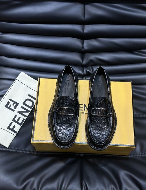 Fendi Calfskin Leather Dress Shoes