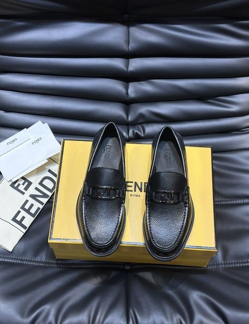 Fendi Calfskin Leather Dress Shoes