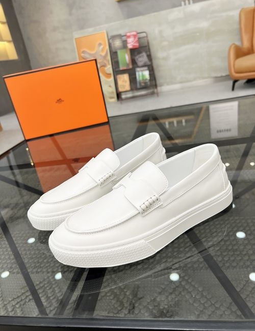 Hermes Slip-on Casual Shoes Genuine Cowhide Upper