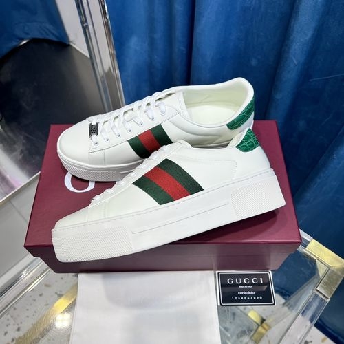 Gucci Ace Series Leather Sneakers
