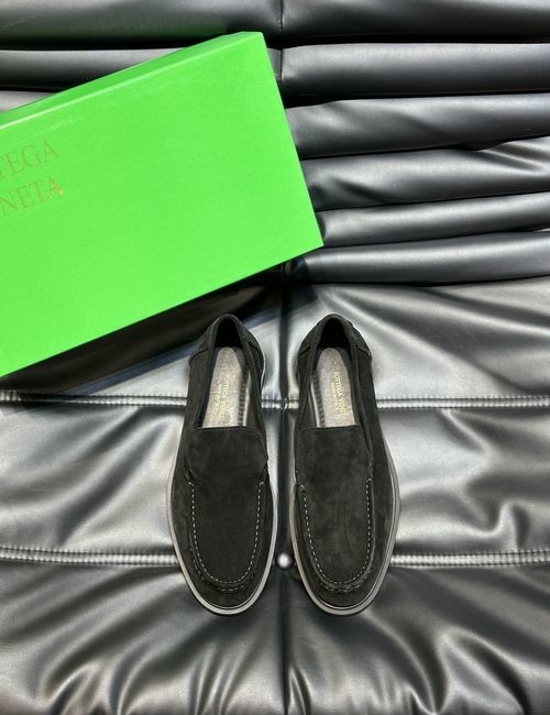 Bottega Veneta BV Calfskin Suede Slip On Loafers