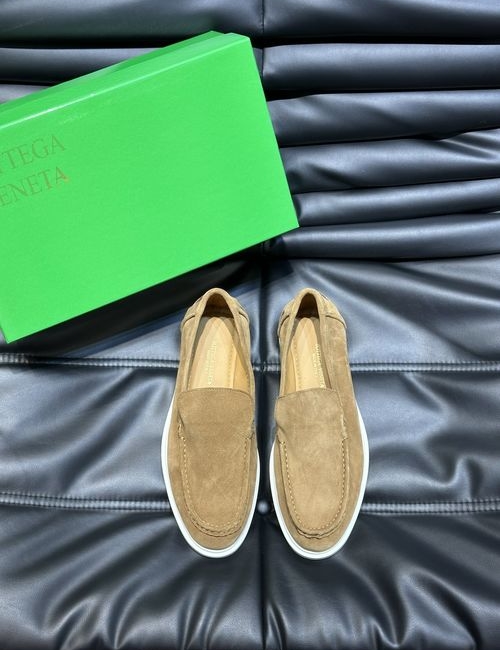 Bottega Veneta BV Calfskin Suede Slip On Loafers