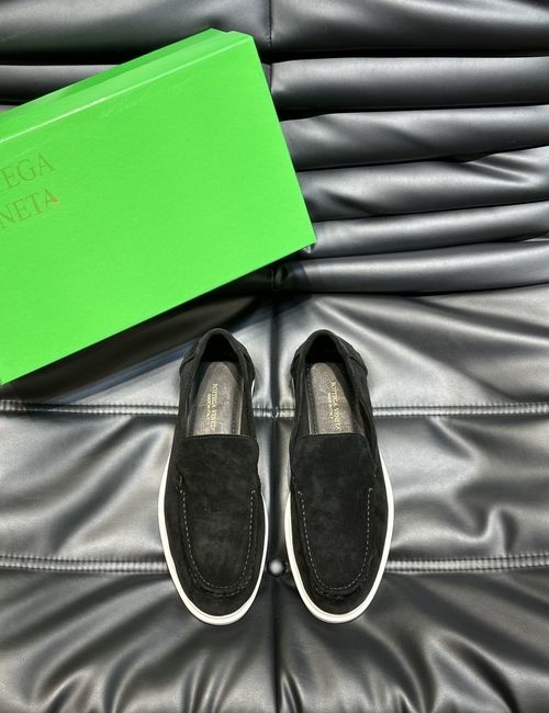 Bottega Veneta BV Calfskin Suede Slip On Loafers
