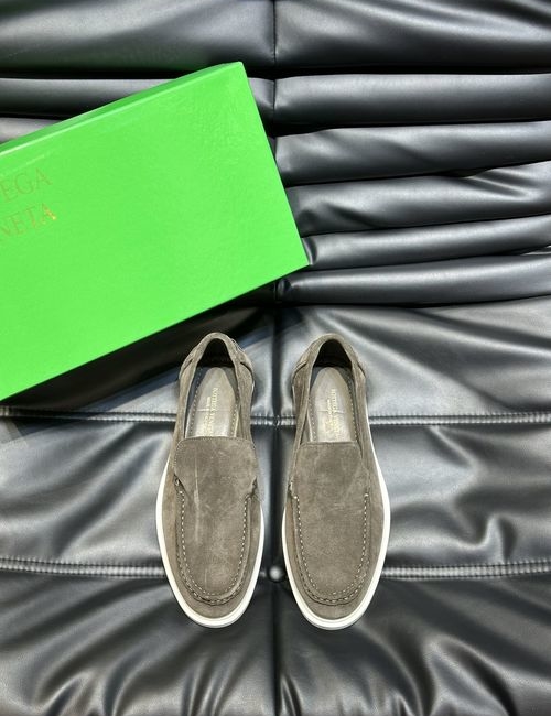 Bottega Veneta BV Calfskin Suede Slip On Loafers