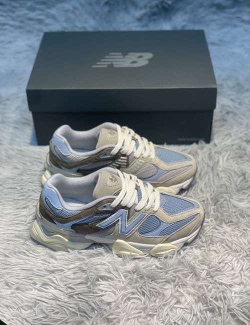 New Balance 9060 Series Grey Brown Blue Sneakers