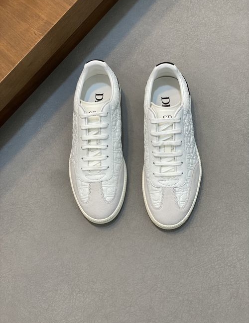 Christian Dior CD B01 Suede Logo Embossed Casual Sneakers