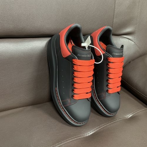 McQueen Top Quality Printed Leather Sneakers