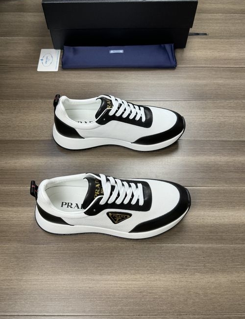 Prada Premium Leather With High-Frequency Logo Sole
