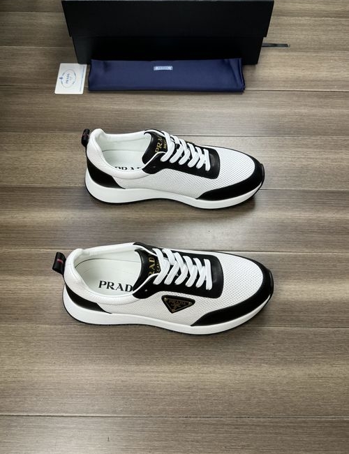 Prada Perforated Nappa Leather Shoes