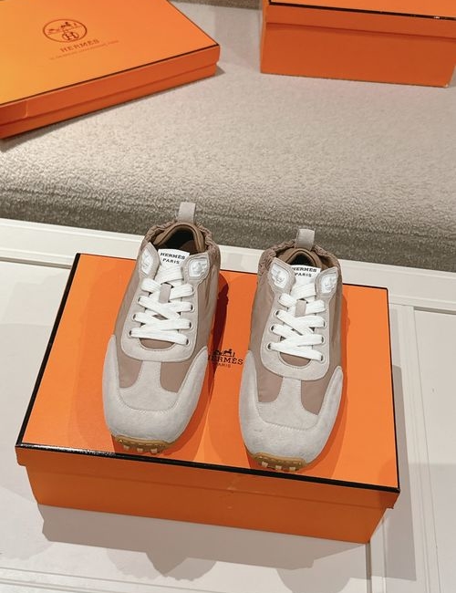 Hermes In Series Suede Casual Sports Shoes