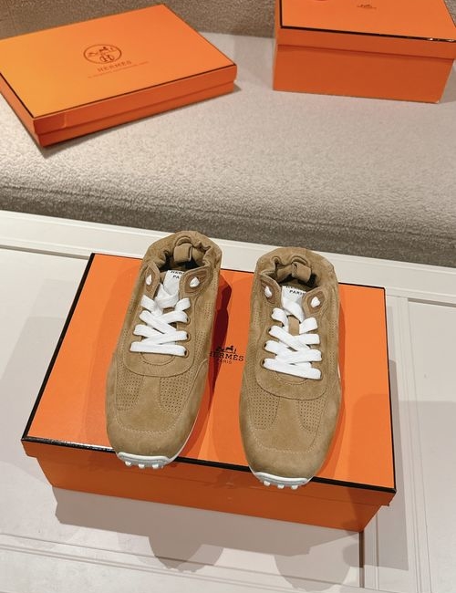 Hermes In Series Suede Casual Sports Shoes