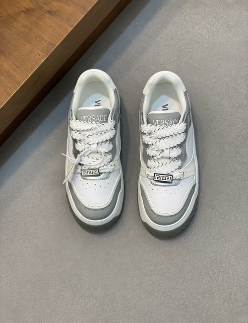 Versace Sculptural Spaceship Sneaker With Embossed Outsole