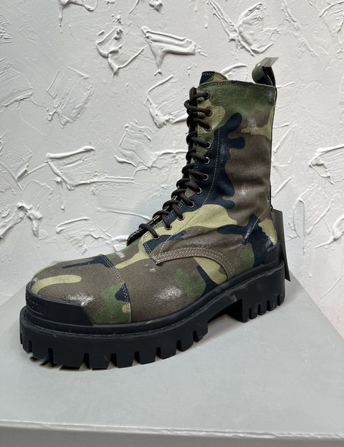 Balenciaga Vintage Camo Work Boots