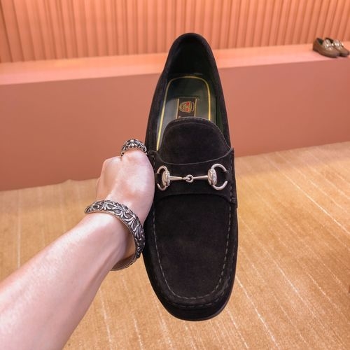 Gucci Premium Fabric Footwear Cowhide Lining Leather Outsole