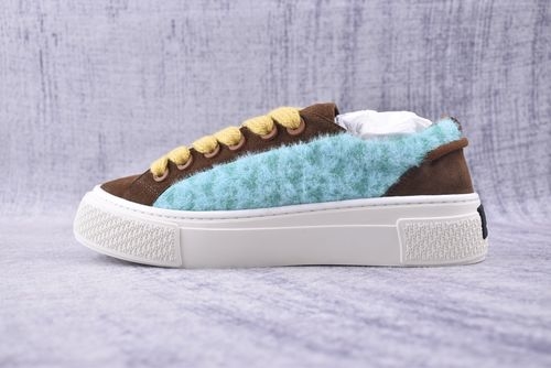 Christian Dior CD Suede Trim Casual Tennis Sneakers