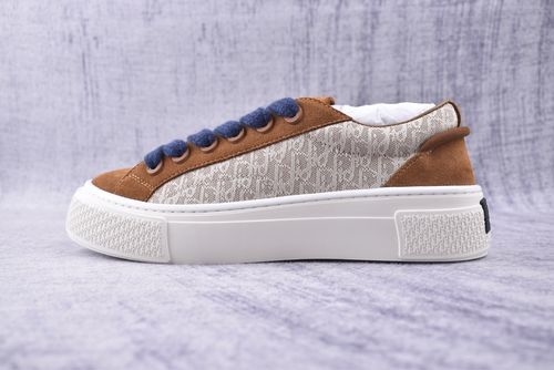 Christian Dior CD Suede Trim Casual Tennis Sneakers