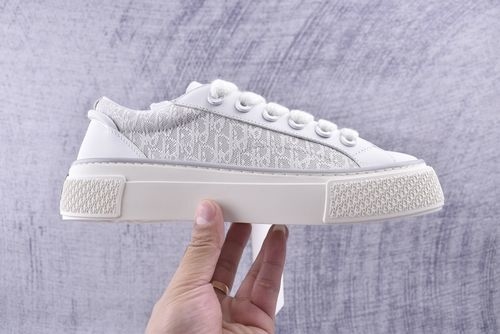 Christian Dior CD Suede Trim Casual Tennis Sneakers