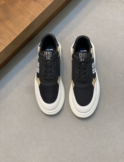 Givenchy GIV 1 Matte Leather Mesh Casual Sneakers