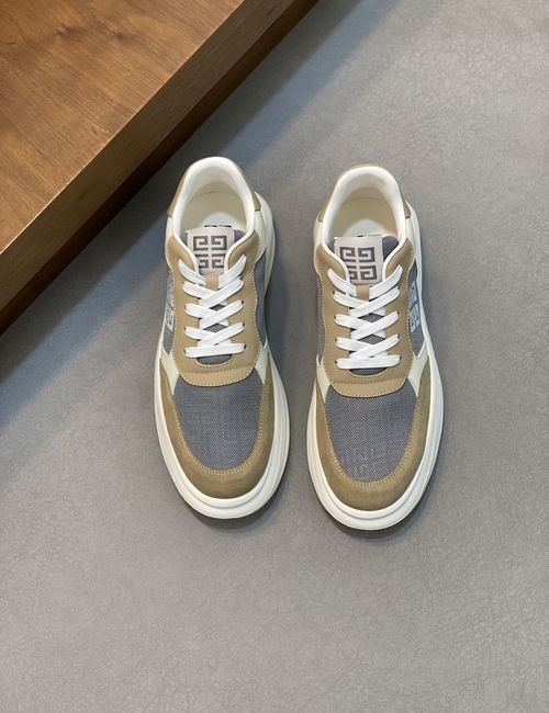 Givenchy GIV 1 Matte Leather Mesh Casual Sneakers