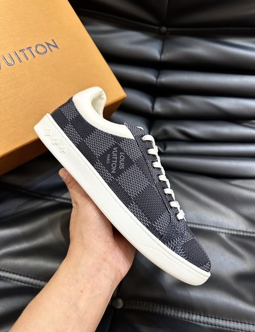 Louis Vuitton LV Rivoli Monogram Denim Sneakers With Logo
