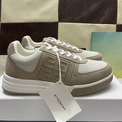 Givenchy GIV 1 Low-top Sneakers Perforated Leather TPU Sole Logo
