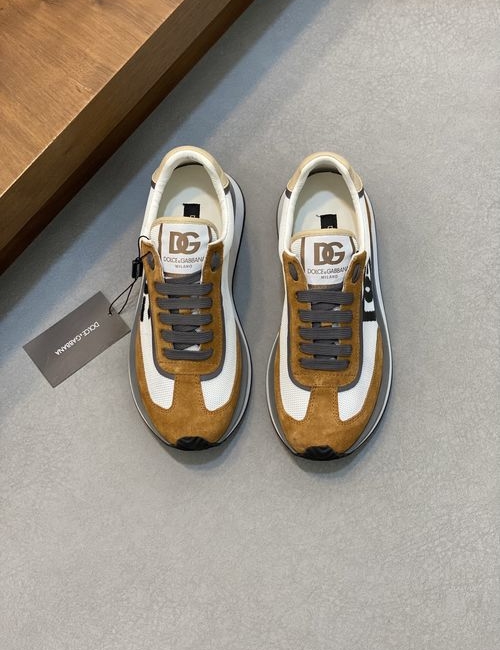 Dolce & Gabbana DG Cowhide Sneakers With TPR Sole