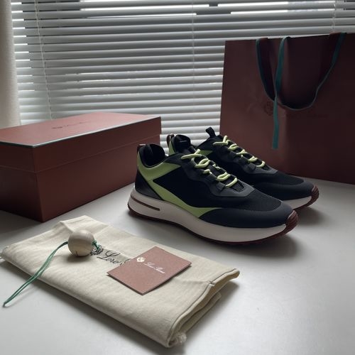 Loro Piana LP 3D Knit Lightweight Cushioned Athletic Sneakers