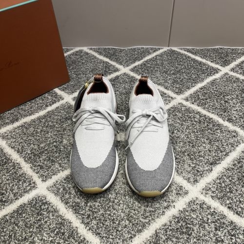 Loro Piana LP Classic Flyknit Cowhide Sneakers