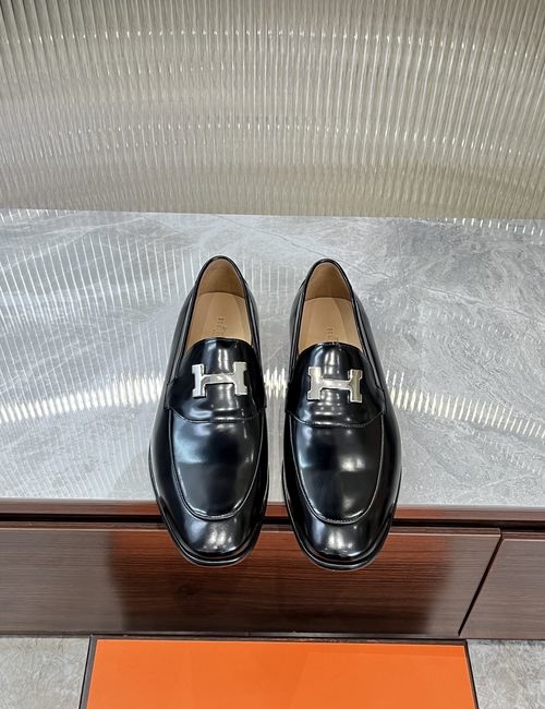 Hermes Cowhide Leather Sole Classic Shoes