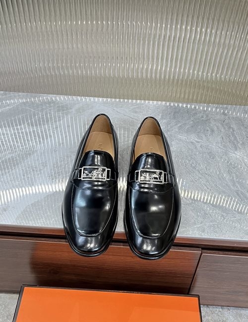 Hermes Cowhide Leather Sole Classic Shoes