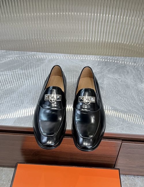 Hermes Cowhide Leather Sole Classic Shoes