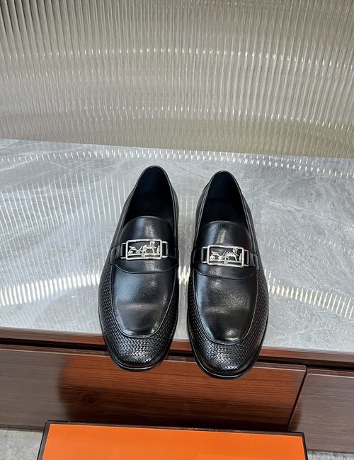 Hermes Cowhide Leather Sole Classic Shoes