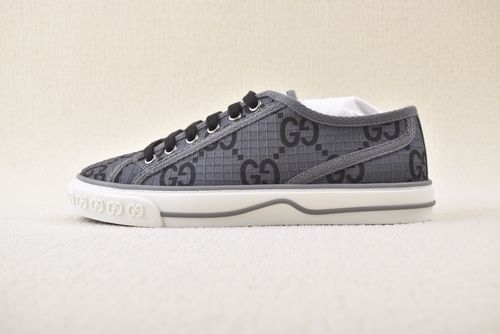Gucci Tennis 1977 Print Sneaker Grey Canvas Shoes