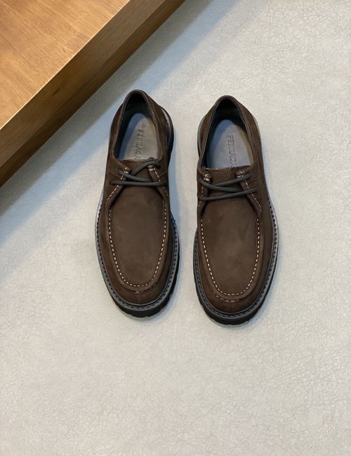 Ferragamo Premium Cowhide Light Sole Dress Shoes