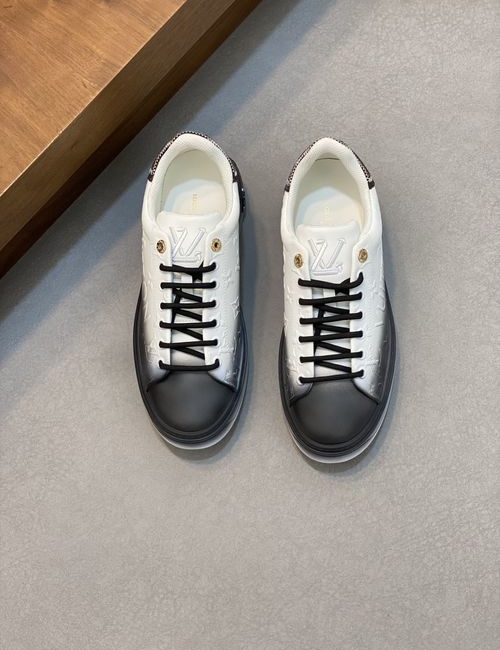 Louis Vuitton LV Silk Calfskin Embossed Casual Sneakers