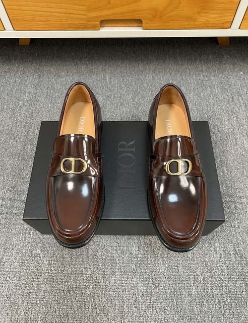 Christian Dior CD Premium Leather Shoes With Real Leather Sole