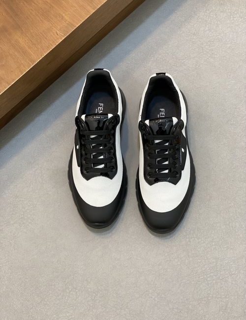 Fendi Flyknit Fabric Printed Casual Sneakers