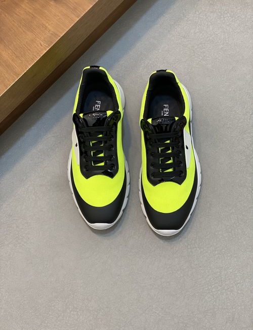 Fendi Flyknit Fabric Printed Casual Sneakers