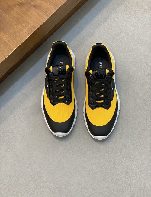 Fendi Flyknit Fabric Printed Casual Sneakers