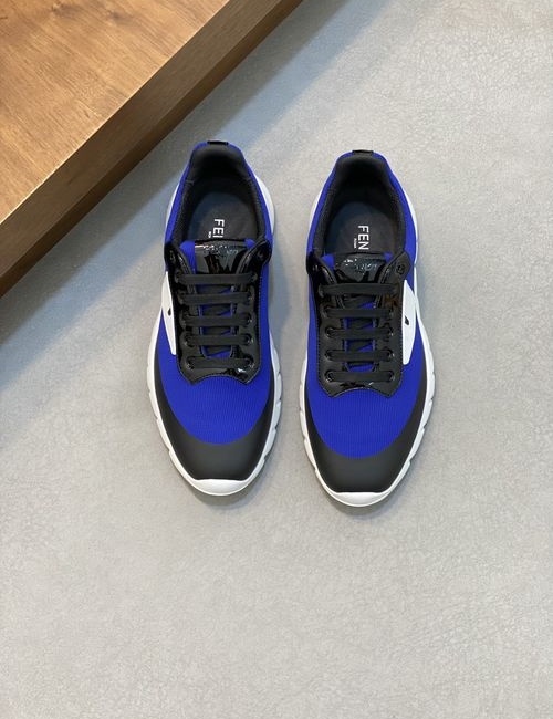 Fendi Flyknit Fabric Printed Casual Sneakers