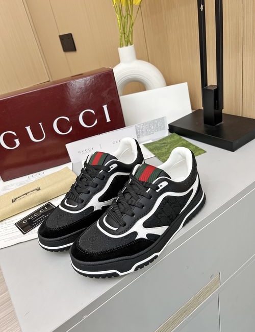 Gucci Casual Shoes Full-grain Cowhide Upper Full Packaging