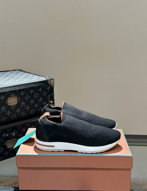 Loro Piana LP Flexy Walk Knit Wool Sneakers Anti-slip Soles