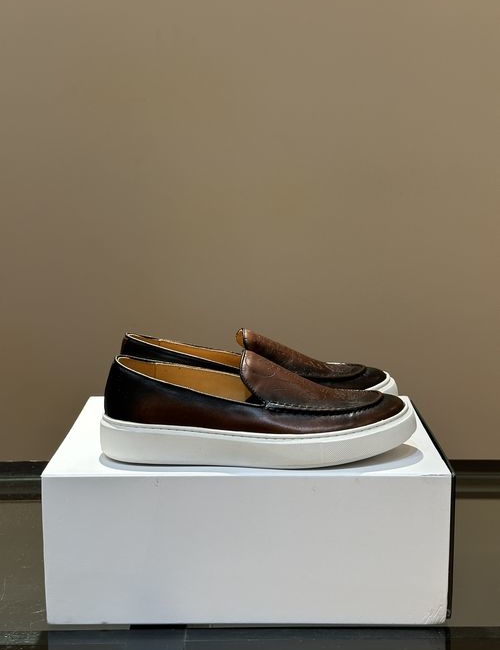 Berluti Calfskin Embossed Casual Shoes