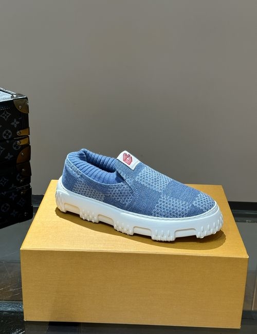 Louis Vuitton LV Space Lander Slip-on Casual Shoes Denim Upper