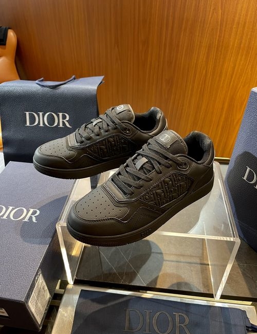 Christian Dior CD B27 Grain Cow Leather Sneakers