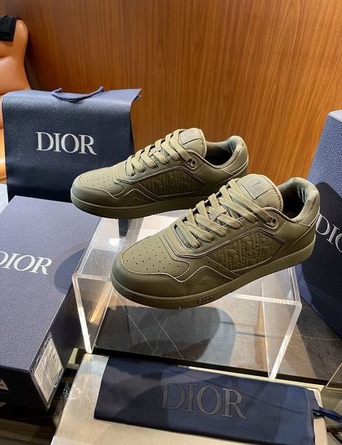 Christian Dior CD B27 Grain Cow Leather Sneakers