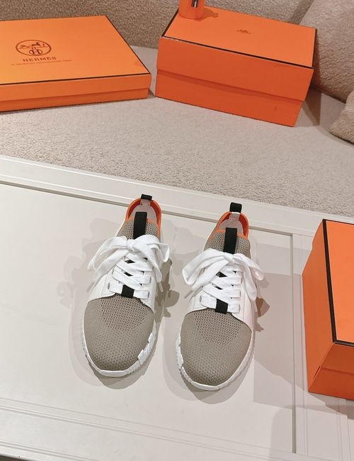 Hermes H Logo Couple Casual Sports Shoes